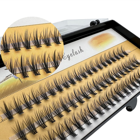 1Karton/60 Bündel 20/30D gefälschte Wimpern, Nerzimitat Einzelwimpern, natürliche dichte Wimpern, Wimpernverlängerungen für Make up