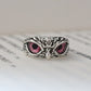 Charmante Mode Eule Ring Design, Multicolor Augen