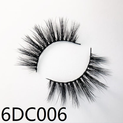 20 mm 3D echte Nerzwimpern, 6DC-Serie Wimpern, 18 mm bis 22 mm Länge