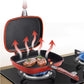 Doppelseitige Grillpfanne, Bratpfanne Skillet Grill Langlebige Antihaftpfannen