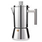 300/500ML 304 Edelstahl Geysir Kaffeemaschine Induktionskocher Espresso Kaffeekanne, Moka Pot Italienische Kaffeemaschine