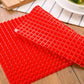 Antihaft-Silikon-Backmatten BBQ-Pyramide Pfanne Backpapier Pad Formen Mikrowellenofen, Backblech Blatt