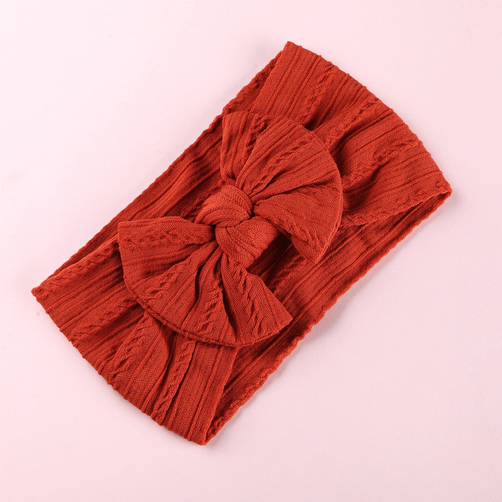 1Pcs Neugeborenes Baby Stirnband für Mädchen, elastisch Baby Schleifen, weiches Nylon Kinder Kopfbedeckung, Haarschmuck 32 Farben