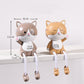 2PCS Nordic Puppe für Wohnzimmer Dekoration Kinderzimmer Dekoration Harz Puppe Hase Figur, Handwerk für Kinder Kinderzimmer Dekoration
