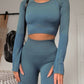 2-teiliges Set Langarm-Sport-Set für Damen