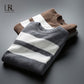 Kaschmir-Baumwollpullover Herren 2023, Herbst-Winter-Jersey-Strickpullover