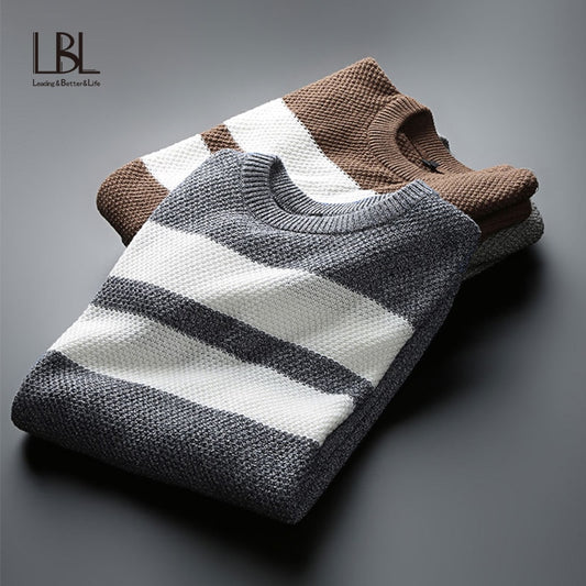 Kaschmir-Baumwollpullover Herren 2023, Herbst-Winter-Jersey-Strickpullover
