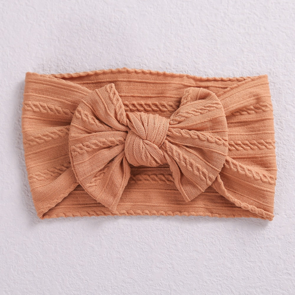 1Pcs Neugeborenes Baby Stirnband für Mädchen, elastisch Baby Schleifen, weiches Nylon Kinder Kopfbedeckung, Haarschmuck 32 Farben