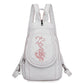 Hochwertiger Rücksack für Frauen, 2023 New White Freizeit-Tasche für Mädchen im Teenageralter