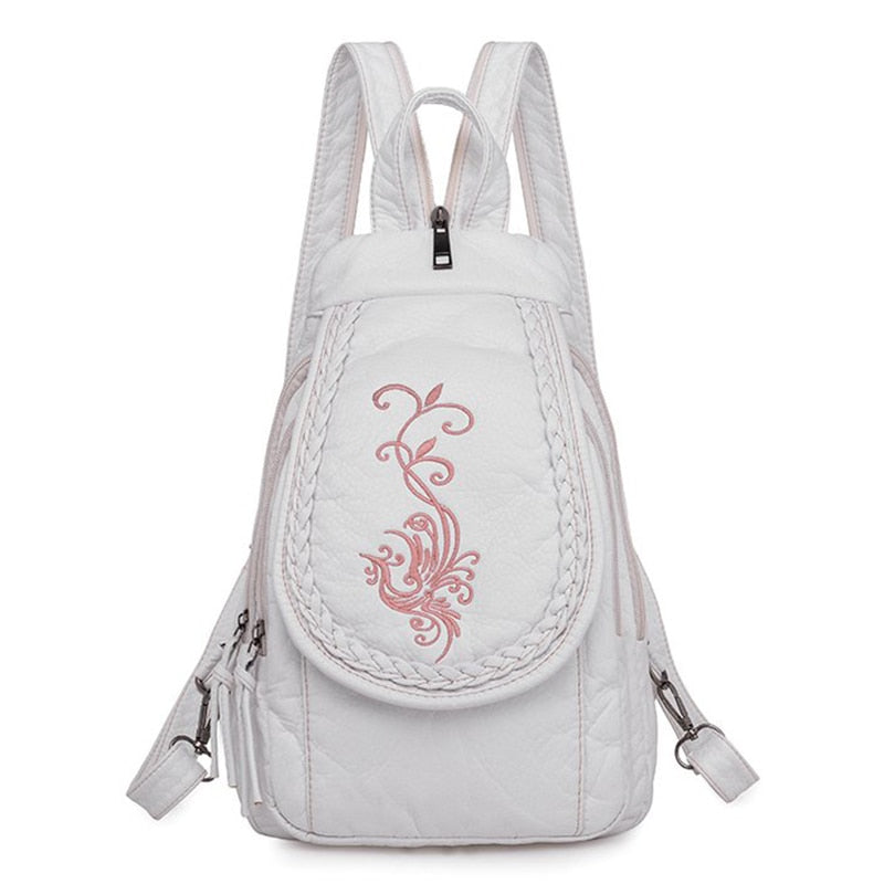 Hochwertiger Rücksack für Frauen, 2023 New White Freizeit-Tasche für Mädchen im Teenageralter