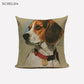 Hundekissenbezüge, Tierkissenbezüge Süßer Beagle Wasserfarbe 45 * 45, 40 * 40