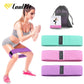 3 STÜCKE CoolFit Hüftband Yoga Widerstandsbänder, Fitnessbänder Set mit Anti Rutsch Rollen