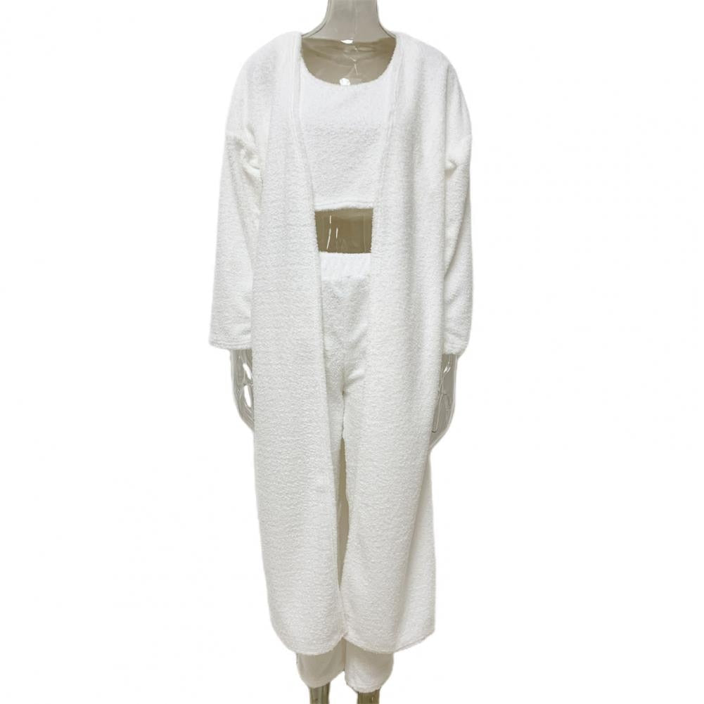 3 Teile / Satz Damen Langarm Strickjacke mit Hosen