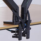 New NB F195A Aluminium 22-32 Zoll Dual-LCD-LED-Monitorhalterung, Gasfederarm Full-Motion-Monitorhalter Stützlast jeweils 3-12 kg