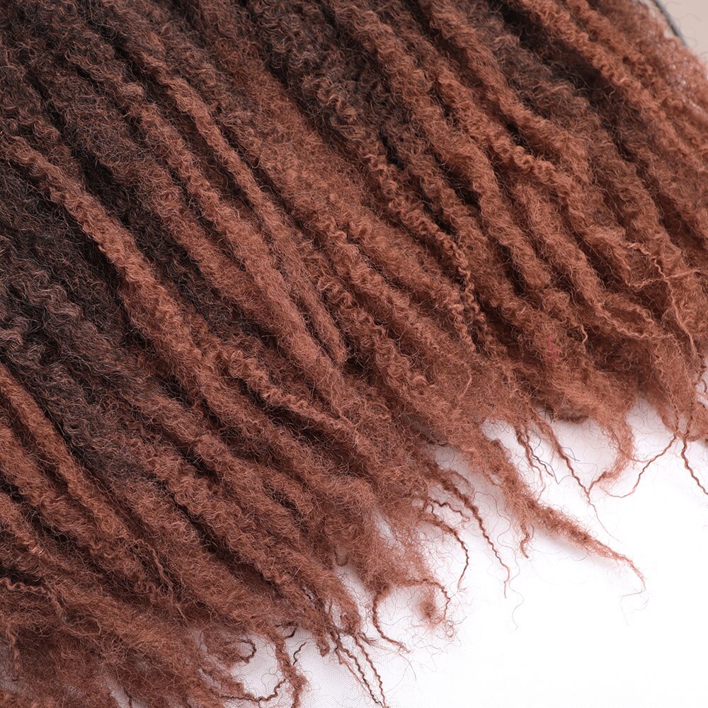 Black Star 18 Zoll Afro Kinky Curly Marley, Haar Ombre Synthetische Marley, Zöpfe Haarverlängerungen für Frauen