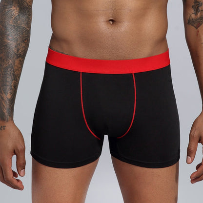 5pcs Boxershorts Herren, European Baumwolle Plus-Größe