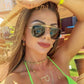 Klassische Sonnenbrille mit polarisierten Retro-Metallrahmen für Herren & Damen, Sonnenbrille  Markendesign
