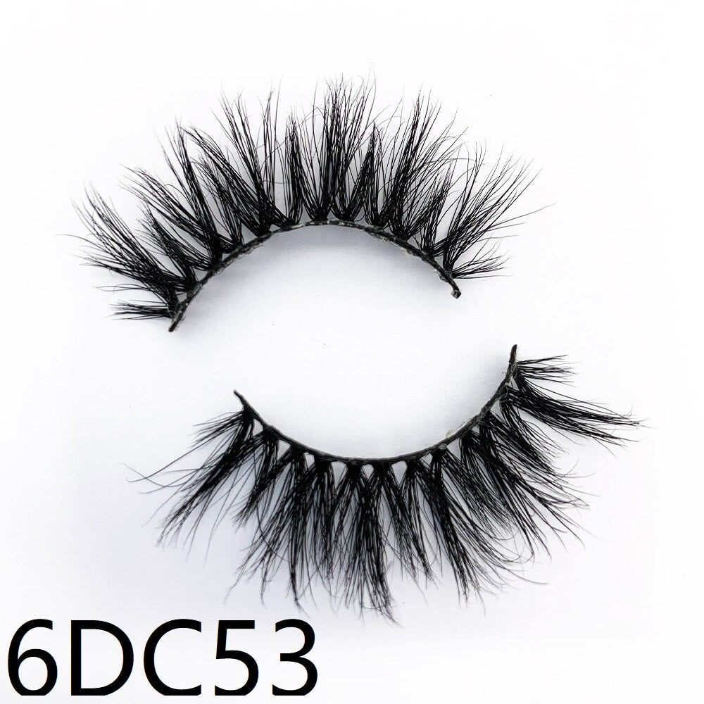 20 mm 3D echte Nerzwimpern, 6DC-Serie Wimpern, 18 mm bis 22 mm Länge