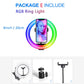 Desktop-LED-Ringlicht, dimmbar, Telefon, Videoaufnahme, rundes Fülllicht für Youtube, Tik Tok, Videofotografie, Beleuchtung, Ringlicht