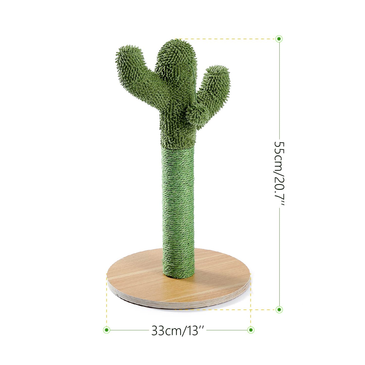 Niedliches Kaktus-Haustier-Kratzbaum-Spielzeug mit Kugel-Kratzbaum für Katze, Kätzchen