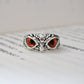 Charmante Mode Eule Ring Design, Multicolor Augen