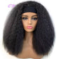 Hair Big Afro Kinky Curly Stirnband Perücken für Frauen Synthetisches Haar Perücken Turban Wrap Hair Style