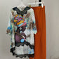 Afrikanische Neue Mode Spitze Kragen Anzug (Kleid und Hose) Übergroß Afrikanisch Für Dame