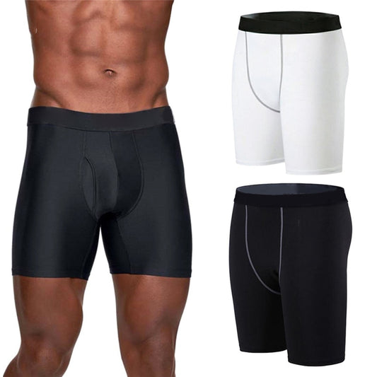 Männer Kompression Kurze Laufhose, Herren Fitness Sport Leggings Laufhose
