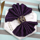 10pcs Kreative hohle geschnitzte Legierung, Serviette Schnalle Set
