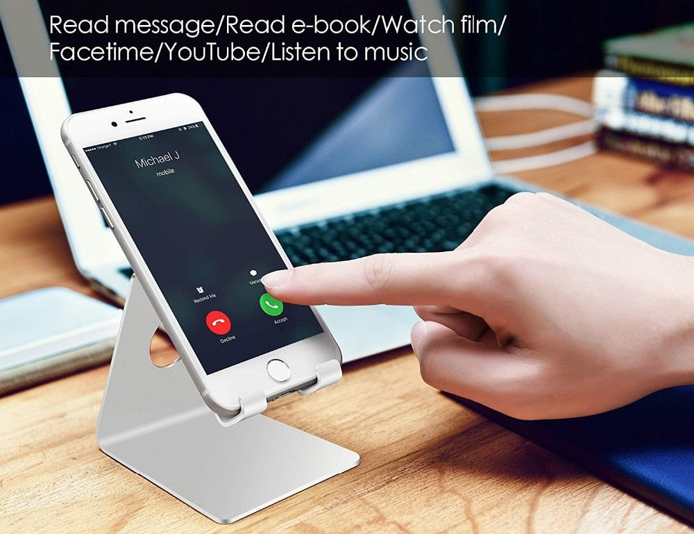 Universeller Metall-Tablet-Handy-Ständer, Telefon-Dock: Cradle-Halter-Ständer kompatibel mit Switch, für iPhone E-Reader