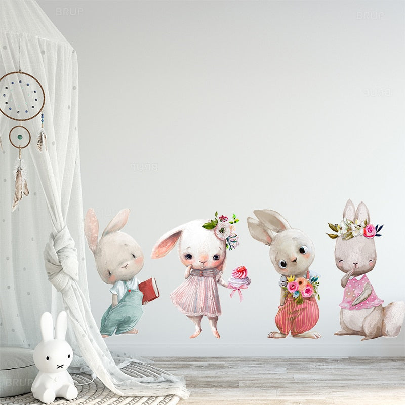 Wandaufkleber für Baby Kinderzimmer Wandtattoos Heimdekoration für Mädchen Jungen Raumdekor DIY Matt Abnehmbar