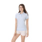 Mehrfarbiges Kurzarm Damen-POLO-Hemd, Sommeroberteile,  elastischer Hemdkragen, 100 % Baumwolle