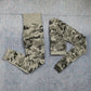 3 Teile / satz Damen Camouflage Yoga Set, Yoga-Leggings für Frauen, gestreifte Kompressionshose