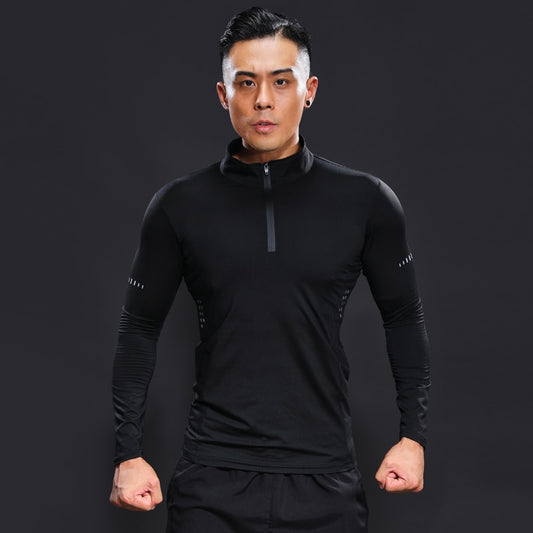 Langarm Frühling Herbst Kompression-Fitness-T-Shirts