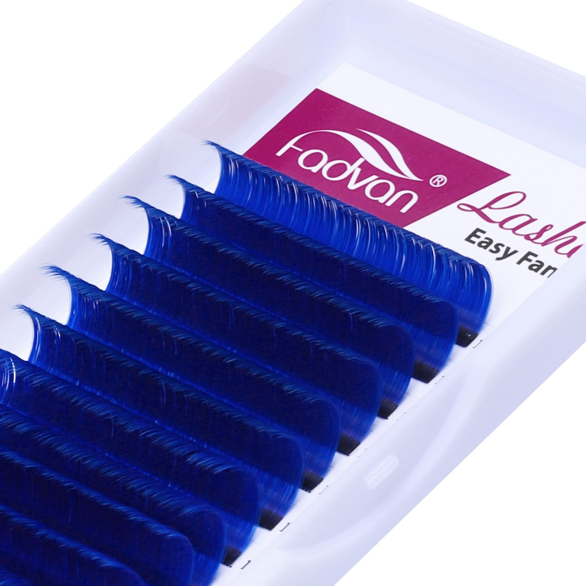 Farbige Wimpernverlängerung Rot/Grün/Blau/Braun/Lila, Bunte Auto Blooming Make-up Wimpernverlängerung 15-20 mm lang