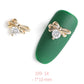 HNUIX 2Pieces 3D Metal Nail art Jewelry Japanese Nail Decorations Top Quality Crystal Manicure Zircon Diamond Charms Pendants