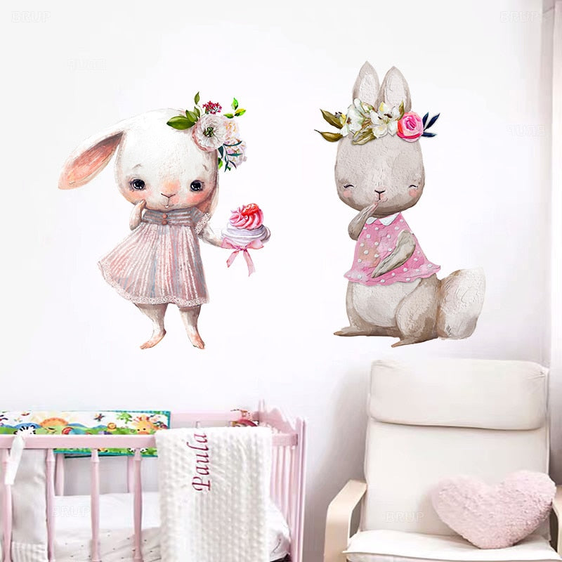 Wandaufkleber für Baby Kinderzimmer Wandtattoos Heimdekoration für Mädchen Jungen Raumdekor DIY Matt Abnehmbar