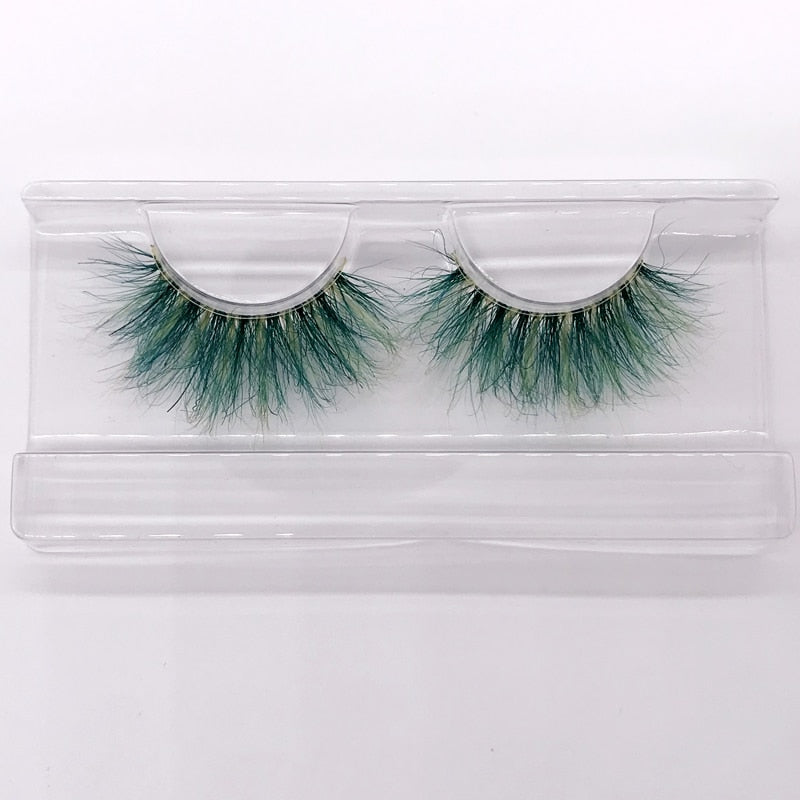 25mm 3D handgefertigte braune Nerzwimpern, natürliche individuelle falsche Wimpern