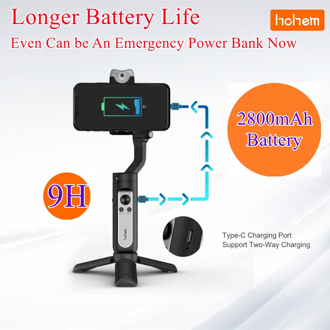 Hohem Gimbal Smartphone iSteady V2 AI Tracking 3 mit Physikalische Bildstabilisierung