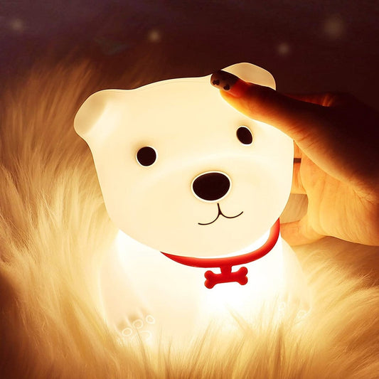LED-Nachtlichter, süße Hundelampe, Berührungssensor, Fernbedienung, RGB, Kinder, Baby, USB-Lampen, Schlafzimmer, Tisch, Zimmer, Licht, Spielzeug, Nachttischdekoration
