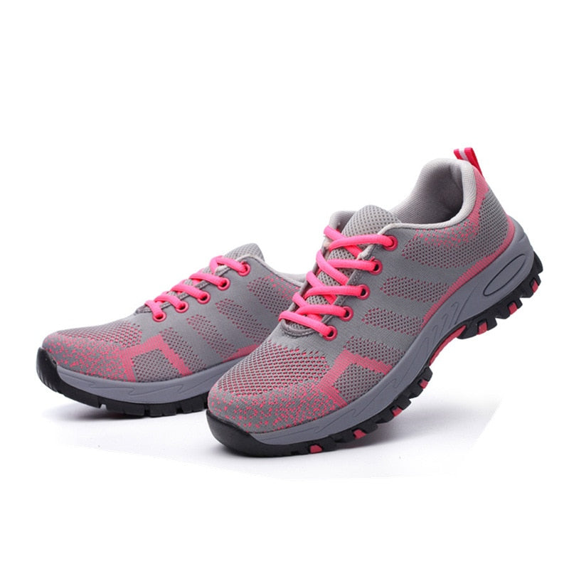 Anti-Smashing Pannensichere Sicherheitsschuhe, Herren & Damen Steel Toe Air Work Sneakers