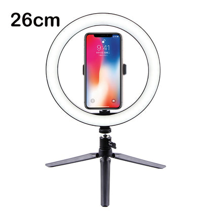 26cm Live-Streaming LED-Tisch, Stativ Ringlampe für Youtube Video, Make-up Tisch, Live Foto-Studio