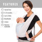 Babytrage aus natürlichen Baumwolle, Ergonomische Babytrage
