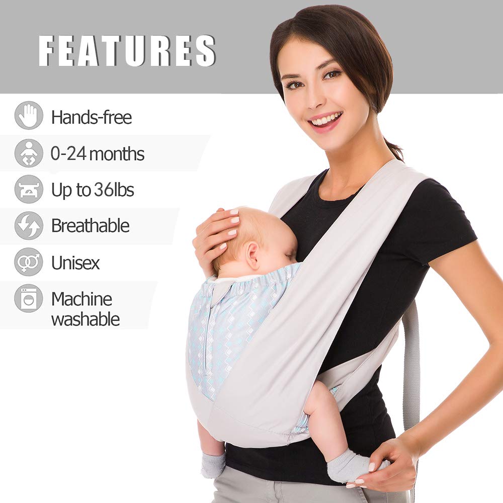 Babytrage aus natürlichen Baumwolle, Ergonomische Babytrage