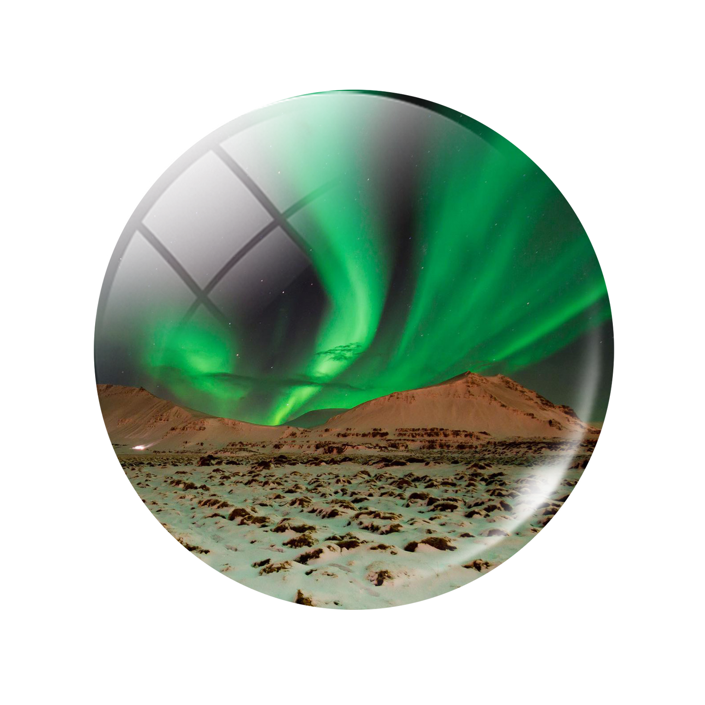 Aurora Luminous Kühlschrank-Aufkleber, magnetisch, im Dunkeln leuchten, neue 30 mm Glascabochon-Kühlschrankmagnete, niedliche Heimdekoration