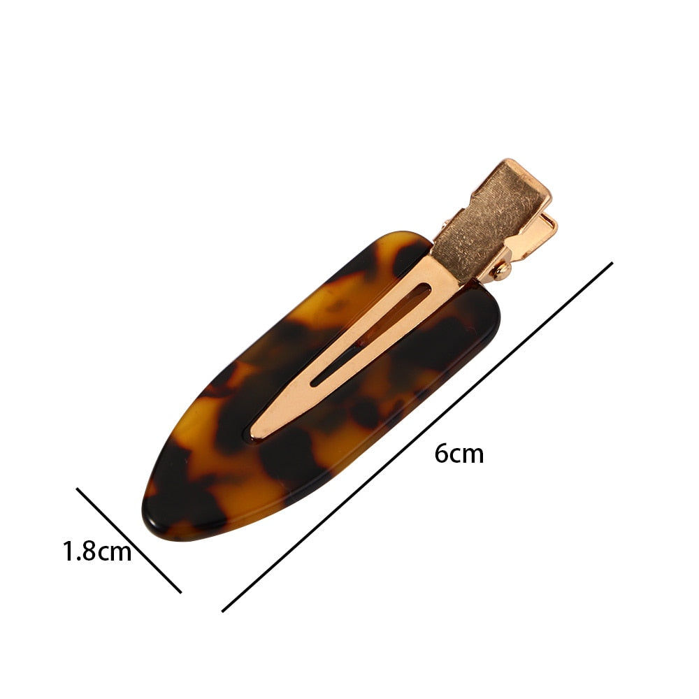 1 stück einfache Wild Leopard Nahtlose Haarspange, Acetat Blatt Keine Biegung, Haarnadeln / Haarstyling-werkzeug