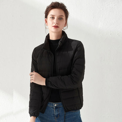Damenjacke Mattes Gewebe Ultraleicht Winter