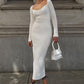Damen Rollkragen-Strickpullover, Figurbetontes Pulloverkleid