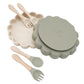 New Born Baby Products Erstaunliche Lern-Blumenform, sicherer, essbarer Silikon-Abdeckung für Obstschalen