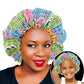 2 pcs/set Schlafmütze für Eltern und Kinder Afrikanischer Druck, Turban Haarabdeckung
